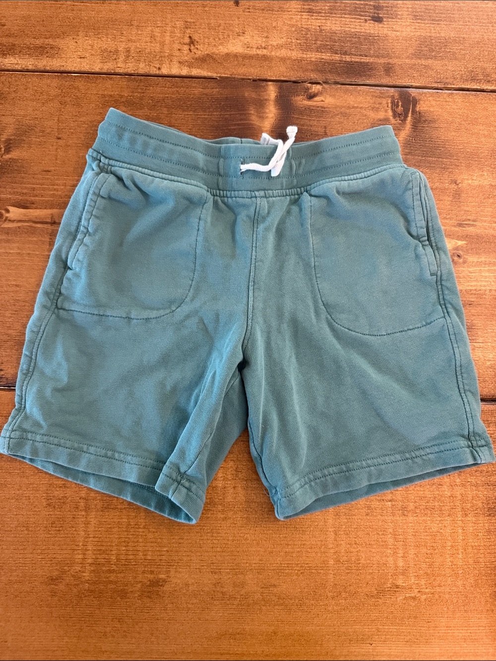 Primary Teal Drawstring Cotton Shorts